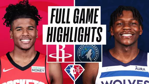 ROCKETS at TIMBERWOLVES | FULL GAME HIGHLIGHTS | October 20, 2021