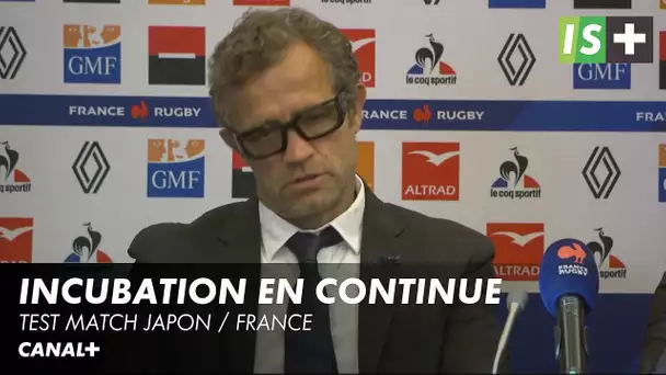 Incubation en continue chez les Bleus - Test match Japon / France