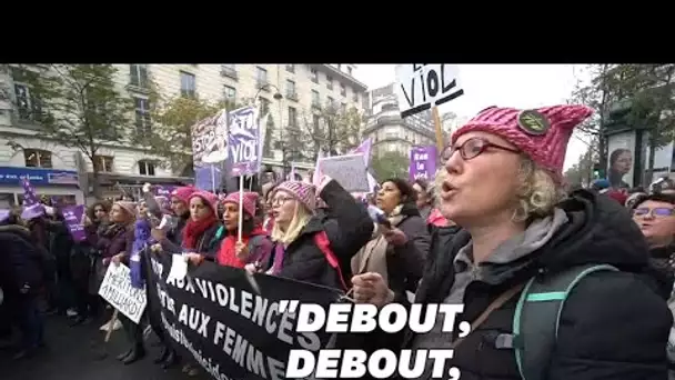 "L'Hymne des femmes” repris pendant la marche #NousToutes