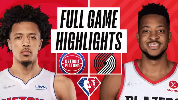 PISTONS at TRAIL BLAZERS | FULL GAME HIGHLIGHTS | November 30, 2021