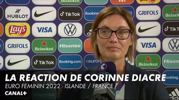 La réaction de Corinne Diacre après Islande / France - Euro Féminin 2022