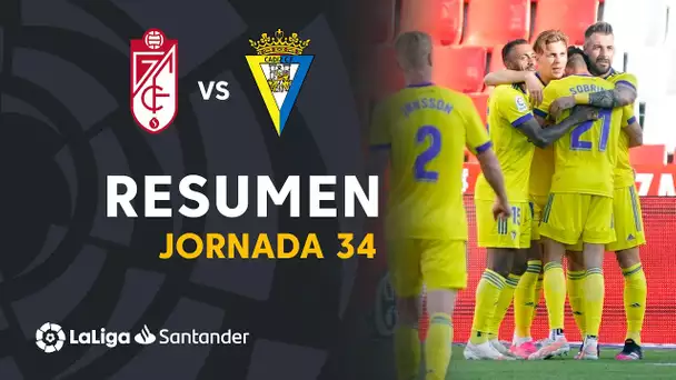 Resumen de Granada CF vs Cádiz CF (0-1)