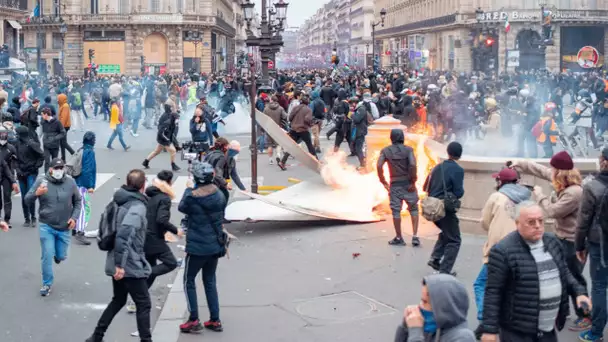 Retraites : le quartier de l'Opéra à Paris, nouveau lieu fort de la contestation ?