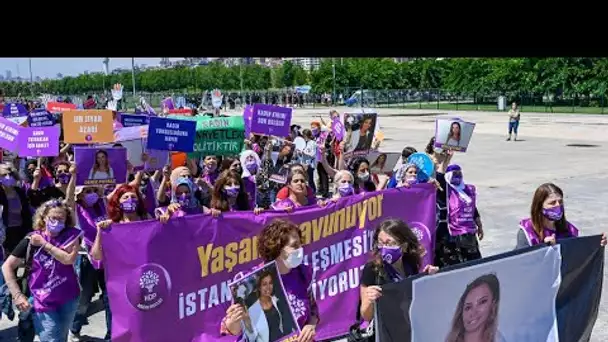 Turquie : des centaines de femmes dans les rues d'Istanbul pour dénoncer les violences domestiques