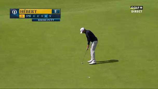 The Open 2019 - 3ème tour : Benjamin Hébert avec un joli putt pour birdie !