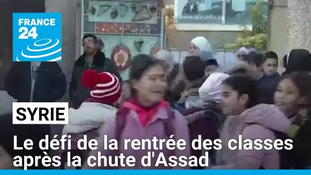 En Syrie, le défi de la rentrée des classe après la chute de Bachar al-Assad • FRANCE 24