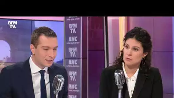 Jordan Bardella face à Apolline de Malherbe en direct