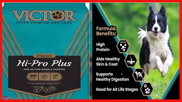 VICTOR Super Premium Dog Food – Hi-Pro Plus Dry Dog Food – 30% Protein, Gluten Free