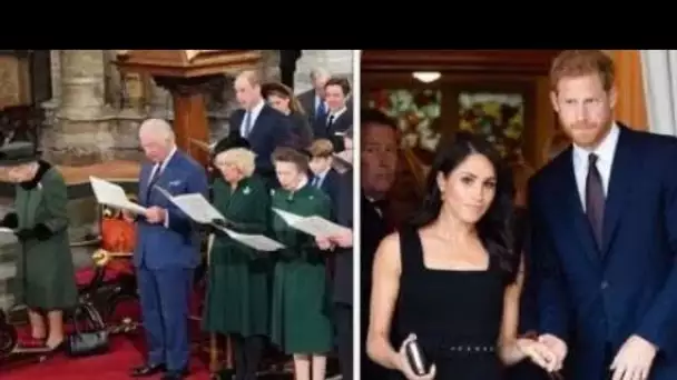 Harry et Meghan se sont `` reculés dans un coin '' avec l'absence commémorative de Philip