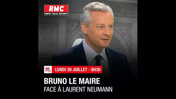 Bruno Le Maire est face à Laurent Neumann à 8H30 sur RMC et BFMTV