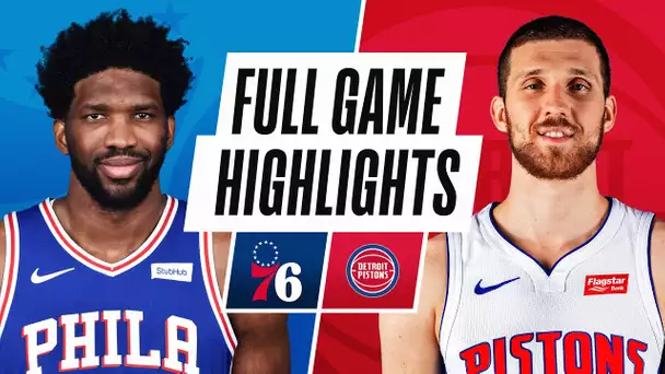 76ERS at PISTONS | FULL GAME HIGHLIGHTS | January 23, 2021