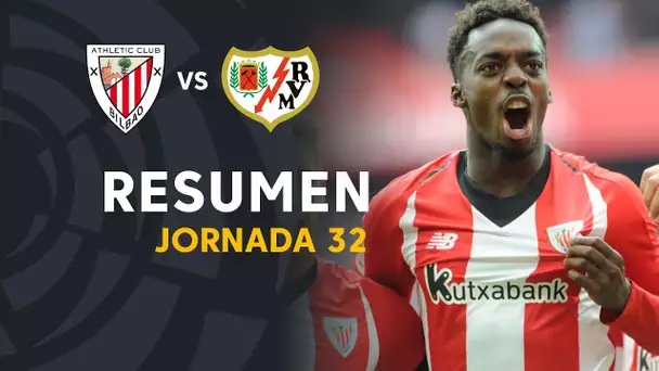 Resumen de Athletic Club vs Rayo Vallecano (3-2)