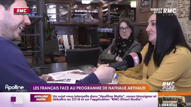 Nathalie Arthaud passée au crible des habitants d'Agen