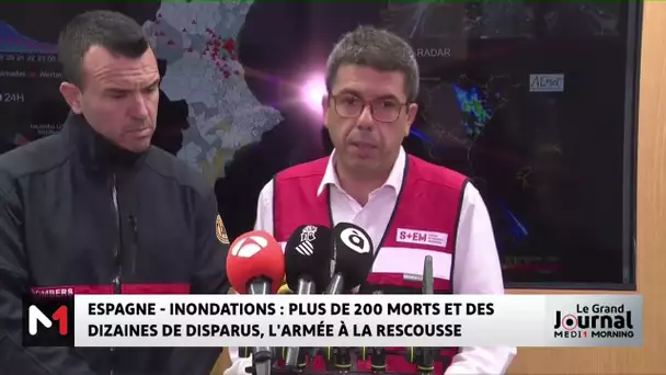 Inondations en Espagne : plus de 200 morts et des dizaines de disparus, l'armée à la rescousse