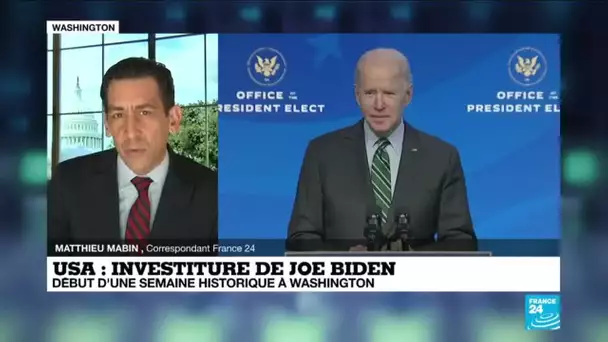 Investiture de Joe Biden aux USA  : début d'une semaine historique à Washington