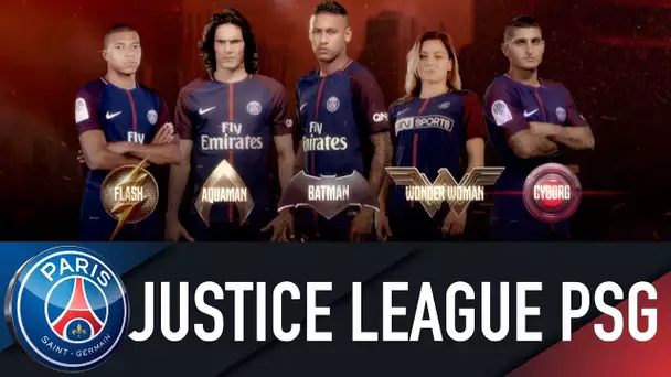 JUSTICE LEAGUE TRAILER WITH THE SUPERSTARS OF PARIS SAINT-GERMAIN