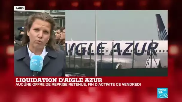 Liquidation d'Aigle Azur : aucun repreneur, les salariés "abasourdis"