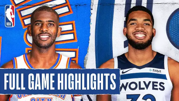 THUNDER at TIMBERWOLVES | FULL GAME HIGHLIGHTS | January 25, 2020