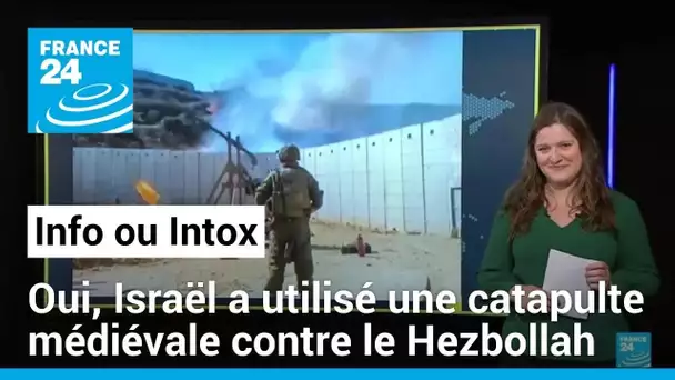 Israël a bien utilisé une catapulte médiévale contre le Hezbollah libanais • FRANCE 24