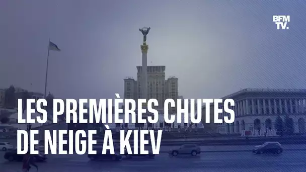 Ukraine: premières chutes de neige de la saison à Kiev