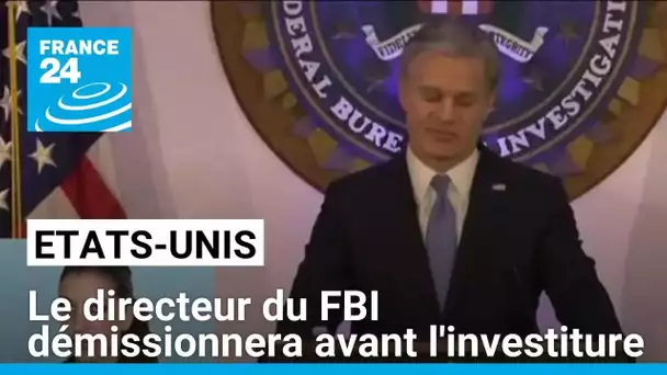 États-Unis : le directeur du FBI Christopher Wray démissionnera avant l'investiture de Donald Trump