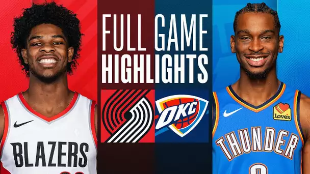 TRAIL BLAZERS at THUNDER | FULL GAME HIGHLIGHTS | January 23, 2024