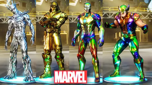 LES NIVEAUX POUR DEBLOQUER LES SKINS SECRET MARVEL ARGENTE, OR ET HOLO ! (FORTNITE SECRET SAISON 4)