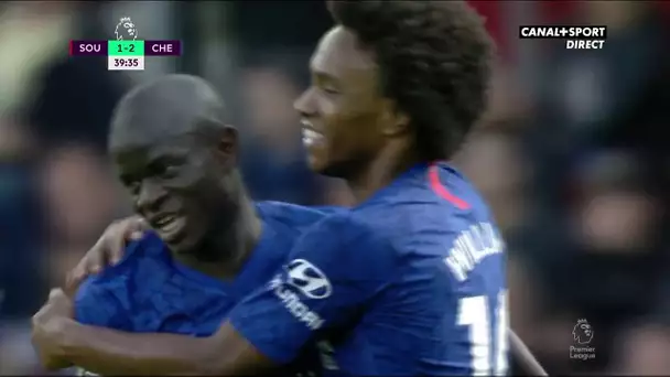 Le but de Kanté sur une frappe contrée