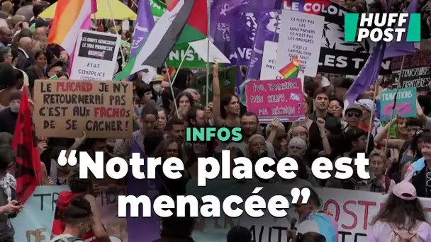 Dans la marche des fiertés à Paris, les élections législatives dans toutes les têtes
