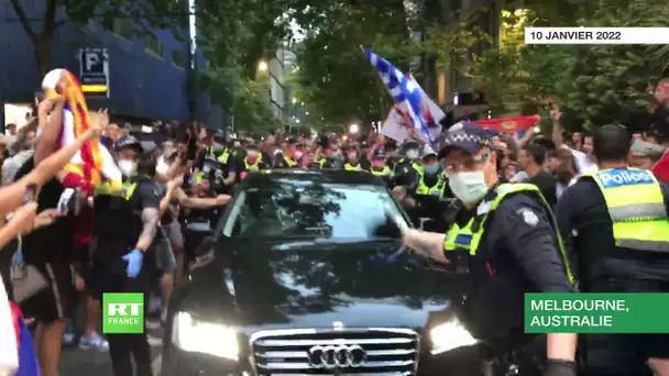 Melbourne : tensions entre des fans de Novak Djokovic et la police