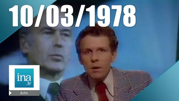 20h Antenne 2 du 10 mars 1978 - Valéry Giscard d'Estaing s'adressera aux Français | Archive INA