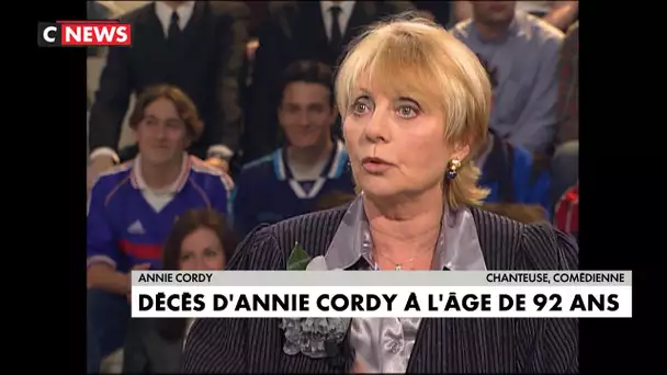 Décès d'Annie Cordy à l'âge de 92 ans