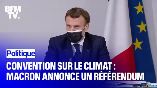 Emmanuel Macron annonce un référendum pour inscrire la lutte pour le climat dans la Constitution