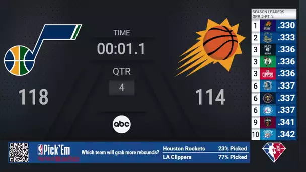 76ers @ Knicks | NBA on ABC Live Scoreboard