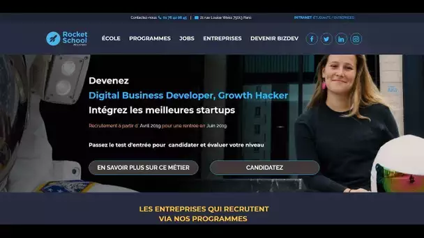 La solution : Rocket School, une formation gratuite et rémunérée en alternance spécialisée dans l…