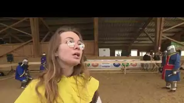 Tournoi national de Béhourd un sport de combat médiéval près de Limoges