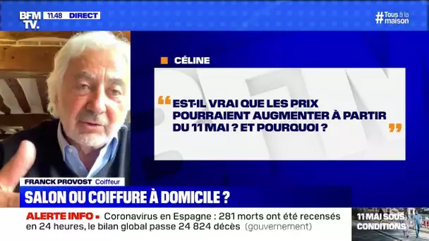 Les prix des coiffeurs pourraient-ils augmenter le 11 mai? Franck Provost répond à vos questions