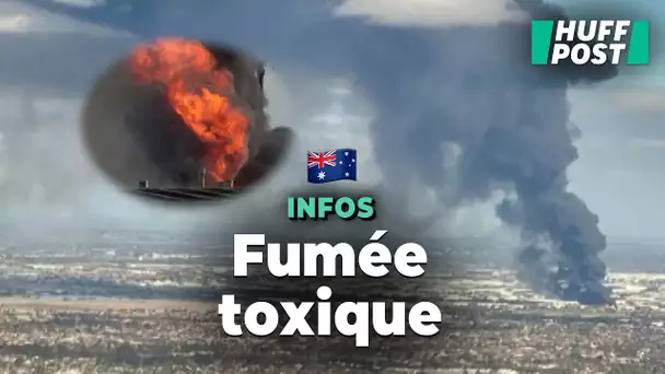 À Melbourne, de la fumée toxique envahit le ciel après un incendie dans une usine chimique