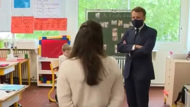 Emmanuel Macron masqué : ces enfants ne l'ont pas reconnu
