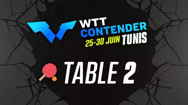 WTT CONTENDER TUNIS - 25/06 - TABLE 2 SESSION 2