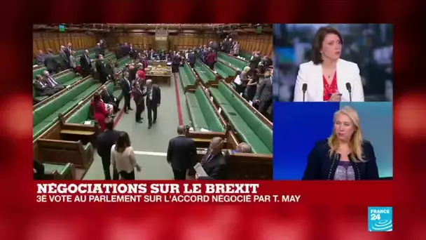 Brexit: les députés des Communes votent de nouveau sur l'accord