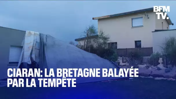 Ciaran: la Bretagne balayée par la tempête