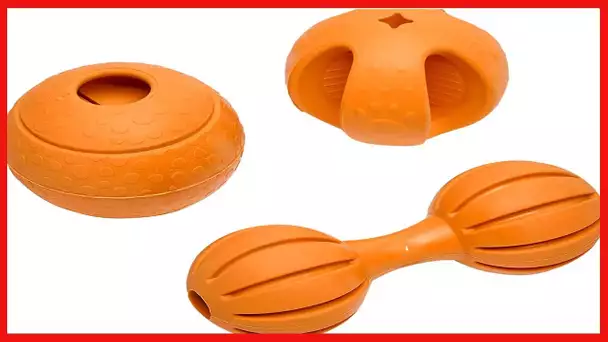 Amazon Basics Natural Rubber Dog Toy Set