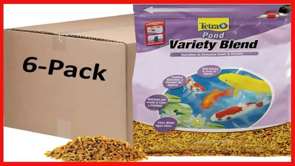 Tetra Pond Variety Blend, Pond Fish Food, for Goldfish and Koi, 1.32 Pounds