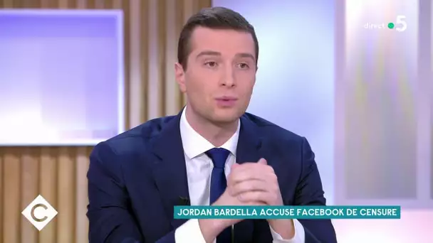 Jordan Bardella accuse Facebook de censure - C à Vous - 23/02/2021