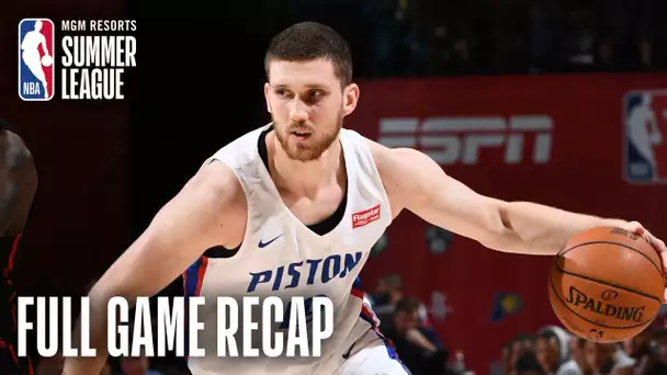 TRAIL BLAZERS vs PISTONS | Svi Mykhailiuk Leads Detroit | MGM Resorts NBA Summer League