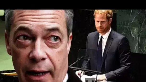 Nigel Farage fustige le prince Harry après le discours de l'ONU pour "n'avoir jamais travaillé un se