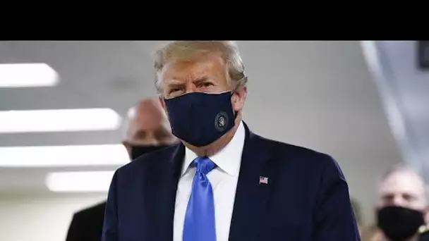 Donald Trump porte un masque pour la première fois en public