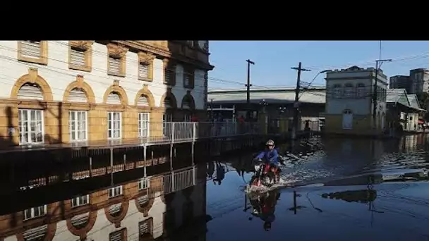 Brésil : des inondations records à Manaus