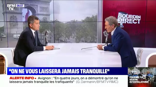 Le ministre de l'Intérieur Gérald Darmanin face à Jean-Jacques Bourdin